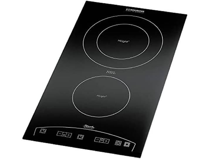 ROMMELSBACHER Domino Einbaukochfeld EBC 3477/TC - SCHOTT CERAN Kochfläche, Touch Control, 9 Leistungsstufen, 99 Minuten Zeitschaltuhr, 3400 Watt, Einbaumaße 27,0 x 50,0 x 6,9 cm