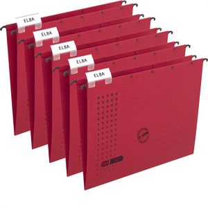 Elba Hängemappen 100560141, chic Ultimate, A4, rot, Karton, 5 Stück