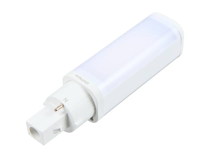 Philips LED-Ersatz für Kompaktleuchtstofflampen PL-C 13W, 2-pin, G24d-Sockel, weiss (3000K) - LED - Material: Glas- LED Leuchtmittel