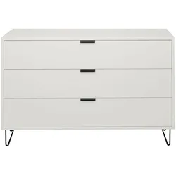 KOMMODE Erna 119x45x82 Kreidegrau matt Lack