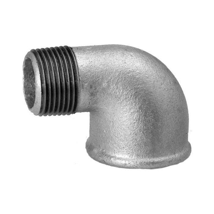 Hermann Schmidt Temperguss Winkel 2", 90° Innengewinde/Aussengewinde, verzinkt