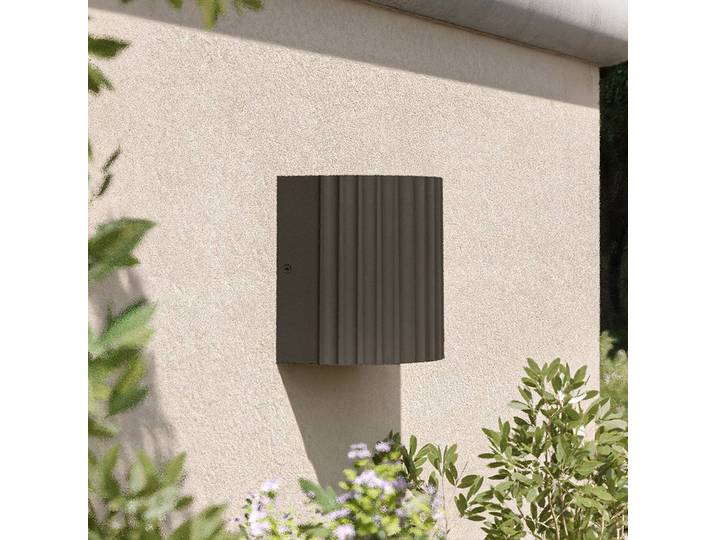 Philips Aussenwandleuchte Zyra, alu / grau / zink, Aluminium, Wandleuchte außen