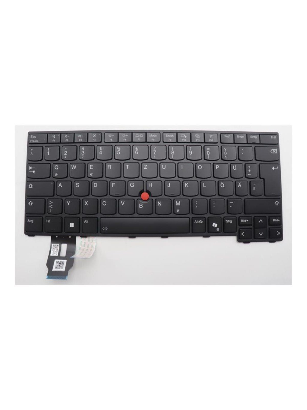 Lenovo - notebook replacement keyboard - with Trackpoint - QWERTZ - German - black Input Device - Laptop Ersatztastatur - Deutsch - Schwarz