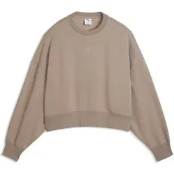 Puma Damen Fitness / Workout Sweatshirts Sweatshirts lg.Arm Da W PUMA X HYROX HEAVYWEIGHT CREW, Größe L in beige beige