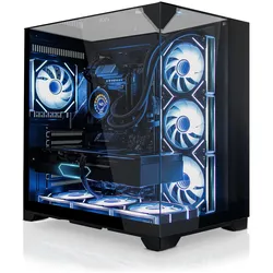 Systemtreff Gaming PC G255708 (2000 GB, 32 GB), PC, Schwarz