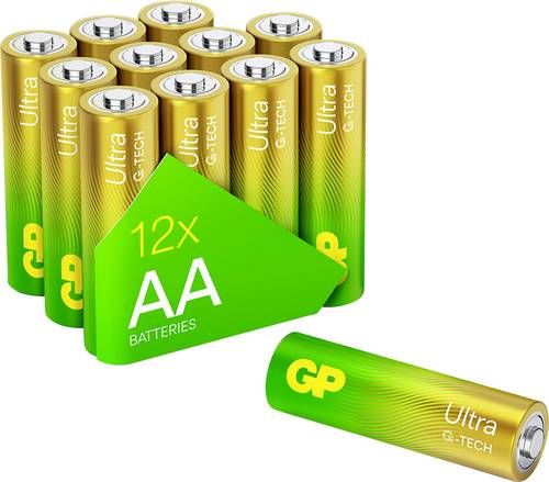 GP Ultra Mignon (AA)-Batterie Alkali-Mangan 1.5V 12St.