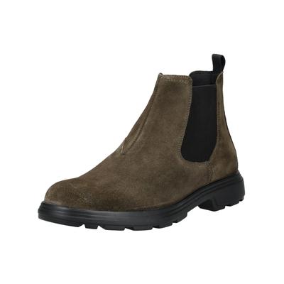 Stiefelette GEOX "Geox Stiefelette Leder/Textil", Herren, Gr. 45, military, Leder, Textil, Schuhe Stiefelette