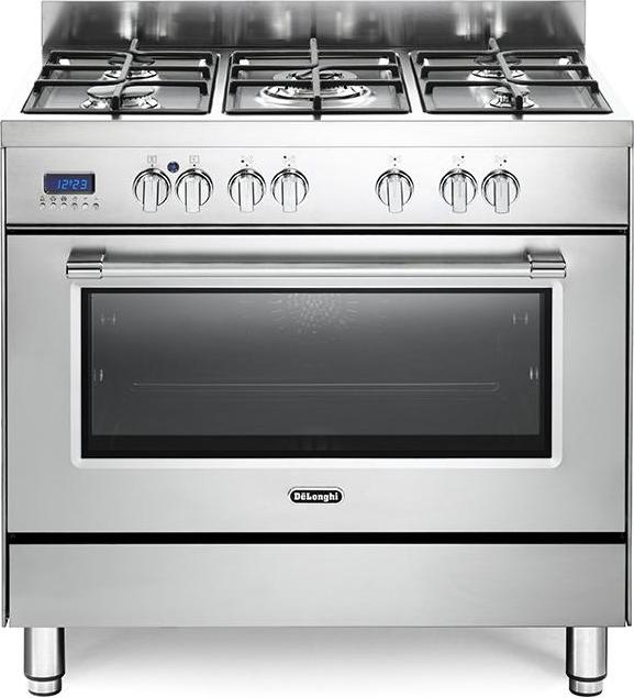 De'Longhi PRO 96 MX ED, Freistehender Herd, Edelstahl, Drehregler, Edelstahl, Elektronisch, LED