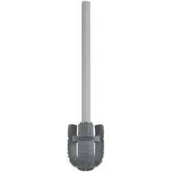 Spirella Silikon WC Bürste "JET" Ersatz Klobürste Innovativ, Flexibel, Hygienisch, Effektiv, Ergonomisch mit Sanitized Protection Grau