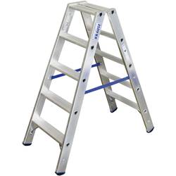 Krause KRAUSE - STABILO Stufen DoppelLeiter 2x5 124739 124739 Aluminium Stufen-Doppelleiter Arbeitshöhe (max.): 2.70 m Silber DIN EN 131 6.7 kg