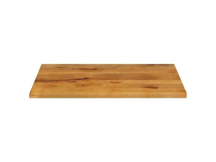KTHLBRH Tischplatte 90 x 80 x 2,5 cm Mango Massivholz Eichenholz-Finish, rustikales Design, abwischbare Oberfläche, für Zuhause und gewerbliche Nutzung