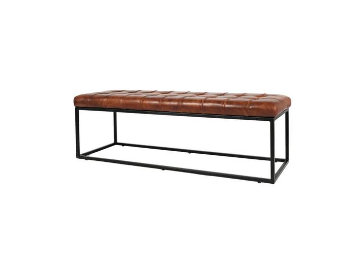 Furnlux Bank Avola Braun 140x45x45 cm, Metall, 140x45x45 cm, Esszimmer, Bank, Sitzbänke