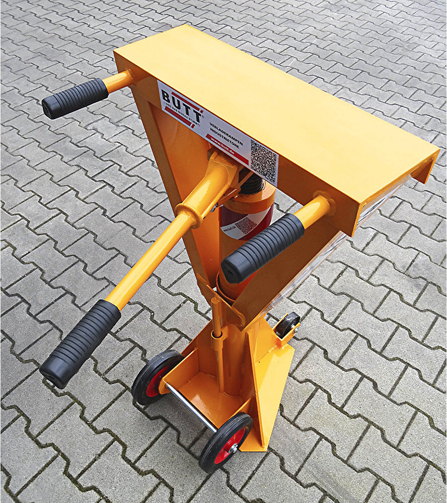 kaiserkraft Verladestütze für Sattelauflieger, Tragfähigkeit 25 t, Auflagefläche-LxB 500 x 200 mm
