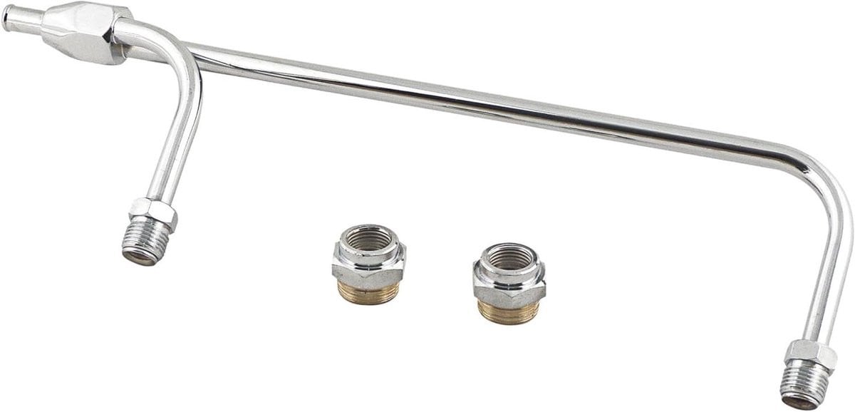 Gasleiding Kit Brandstofleiding Set voor Carburateur Aansluiting - Zilver - Messing
