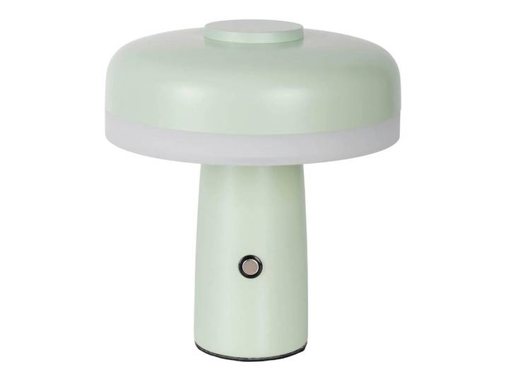 Näve Akku-Tischleuchte Pilu, Mintgrün, Metall, Kunststoff, rund, 16.5 cm, Touch (on/off), Lampen & Leuchten, Innenbeleuchtung, Tischlampen, Akku-Tischlampen
