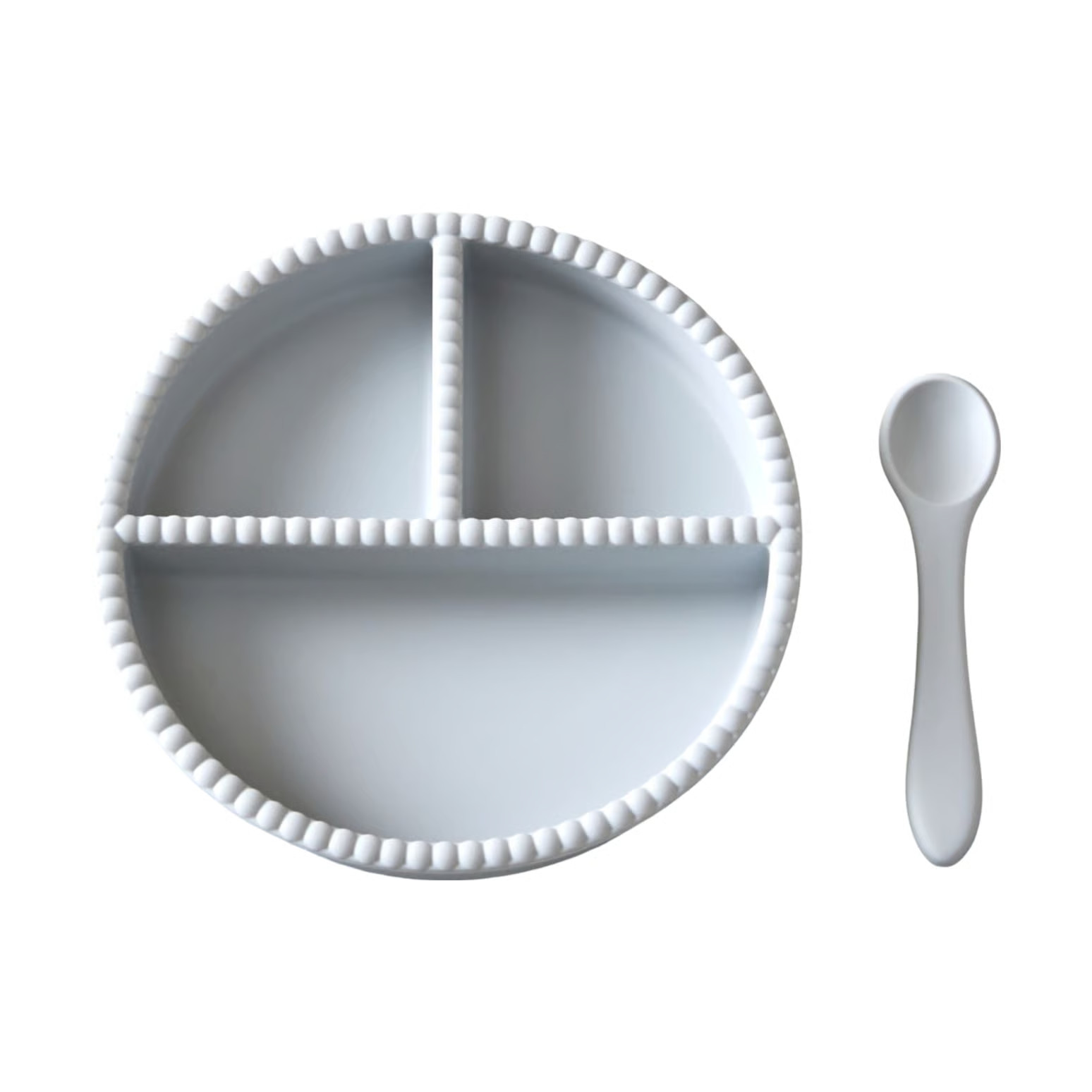 Jack o Juno Little Bubble kinderservies 2-delig Glacier grey