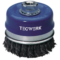 Topfbürste D.80mm Drahtstärke 0,5mm STA 8500min-1 TECWERK