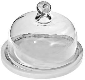 IH Casa Decor Marble Cake Dome White