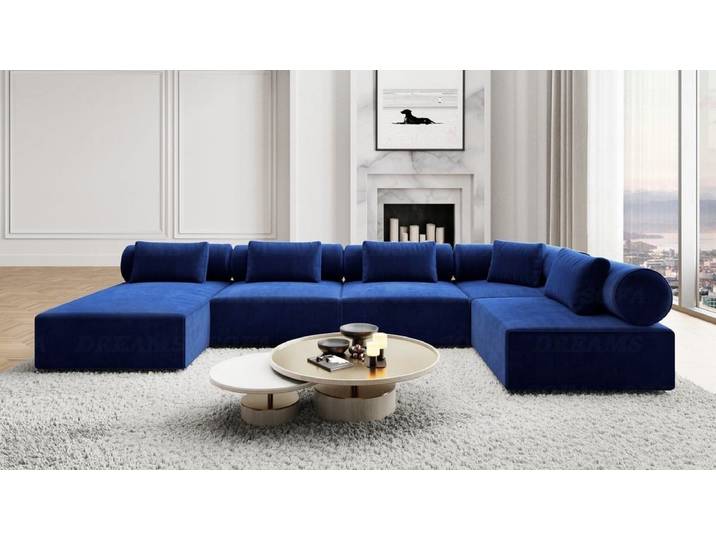Couchlandschaft Laguardia U-Form in Stoff