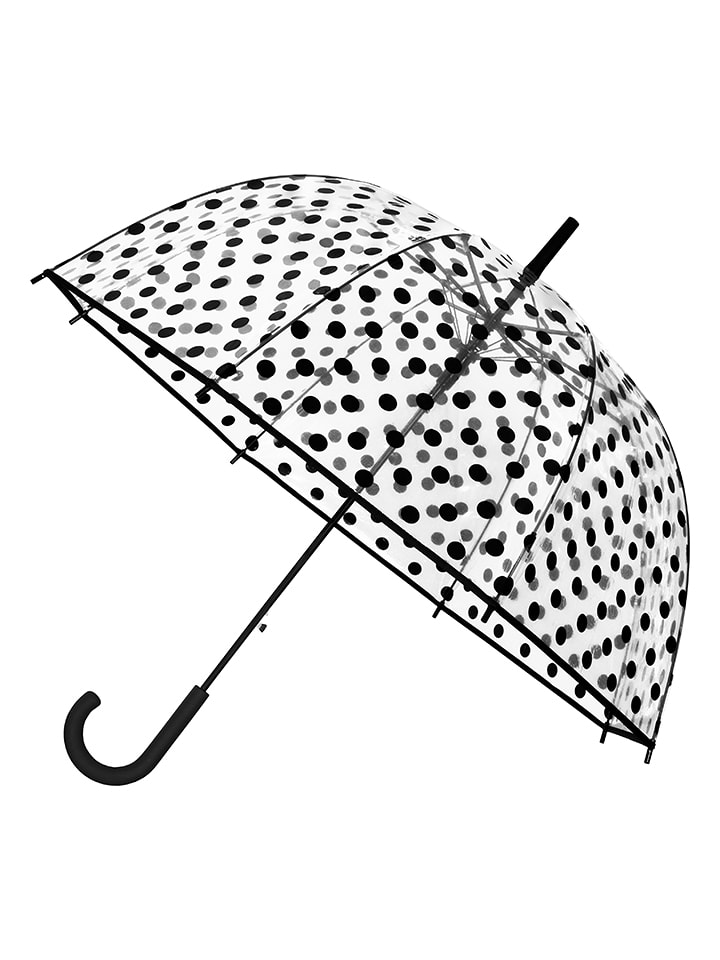 FALCONETTI Stockschirm in Schwarz/ Transparent - Ø 96 cm - onesize