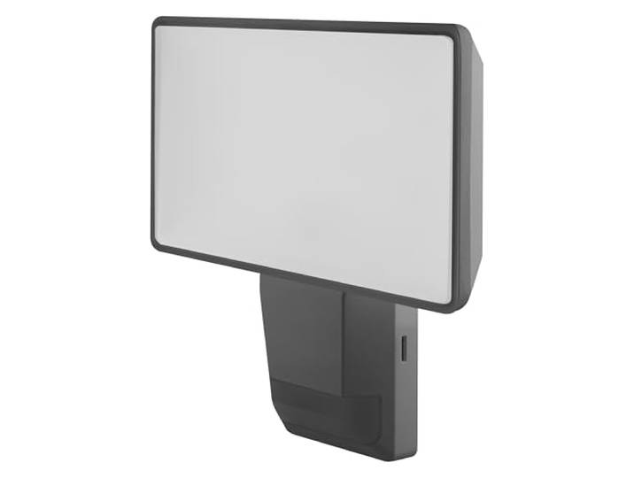Osram ENDURA PRO Hocheffizienter Außenwand-Sensorstrahler mit weitem Ausstrahlungswinkel in innovativem optischen Design, 27W in Dunkelgrau, IP55-Schutz, für Parkplatz und Parks