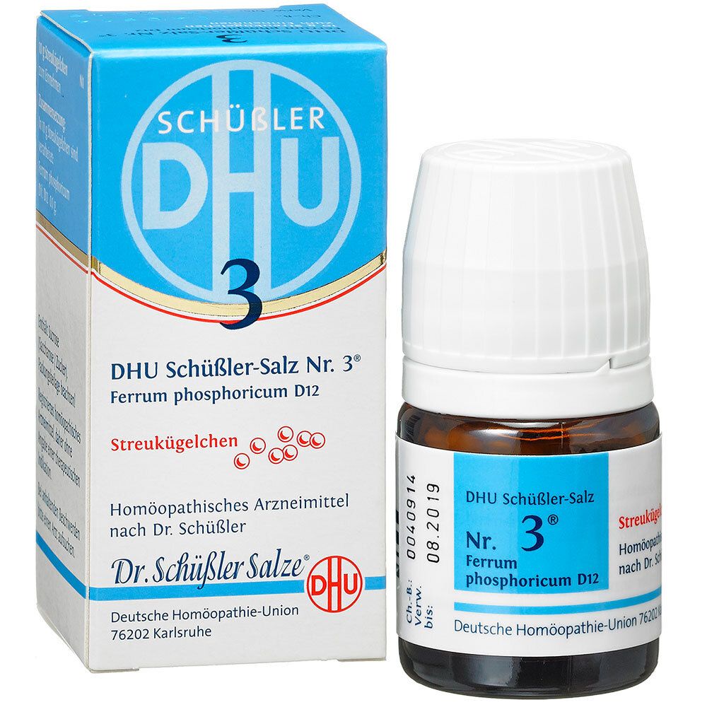 Biochemie DHU 3 Ferrum phosphoricum D 12 Globuli 10 g