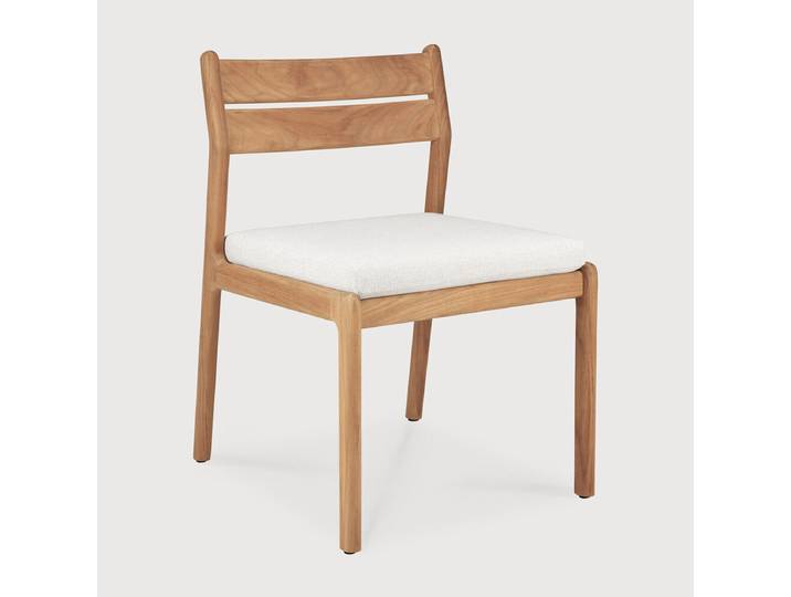 Ethnicraft Jack Outdoor-Stuhl Teak mit Stoffbezug