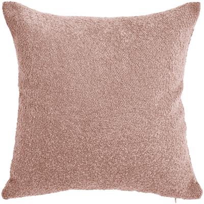 Kissenhülle DONE. "Touch", rosa (altrosa), B:65cm L:65cm, Polyester, Obermaterial: 57% Polyacryl, 43% Polyester, Kissenbezüge, Kissenhülle, Einfarbige Kissenhülle aus weichem Bouclé-Stoff