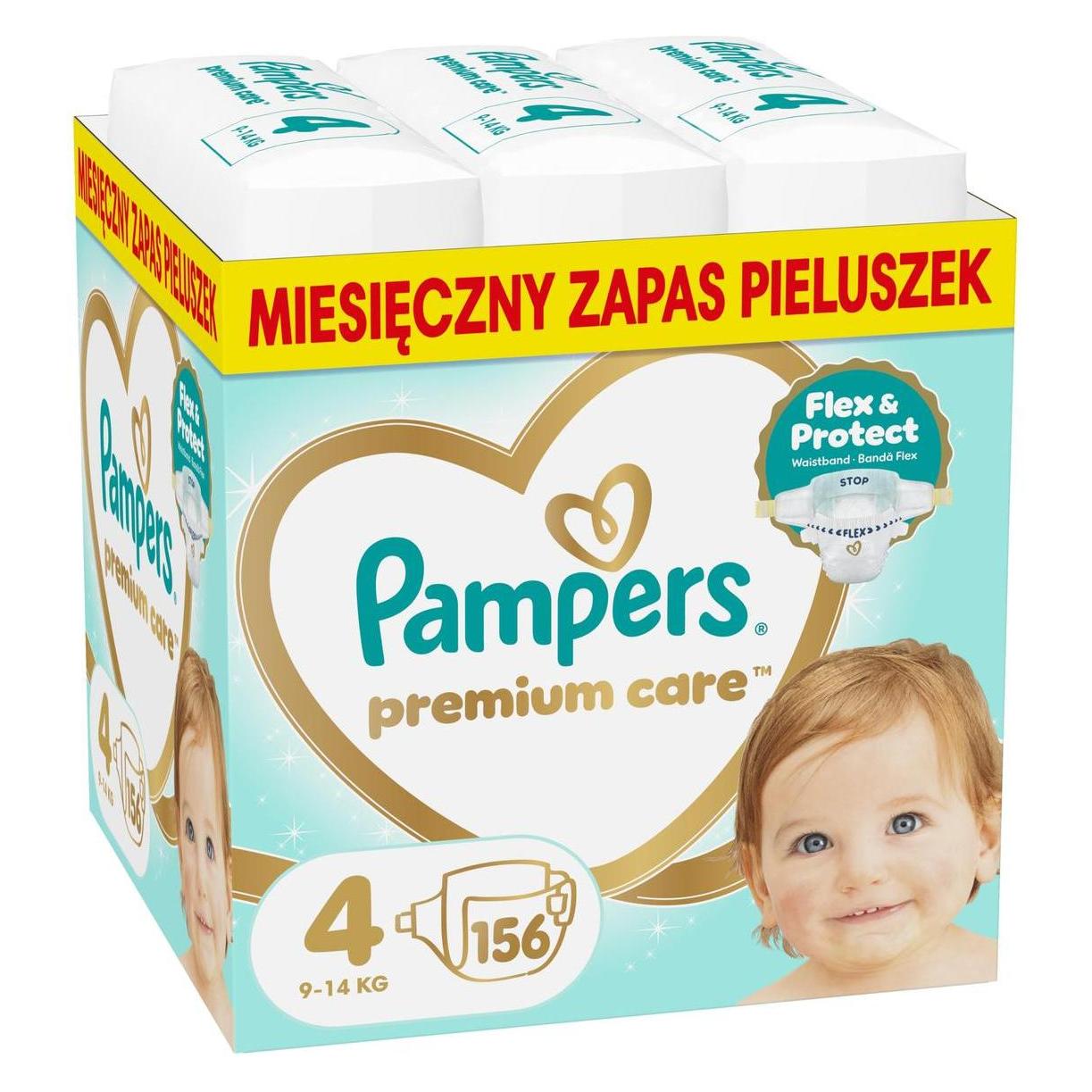 Pampers Premium Care Size 4 Diapers 156 Pieces (Gr. 4, 156 Stk.) (40413)