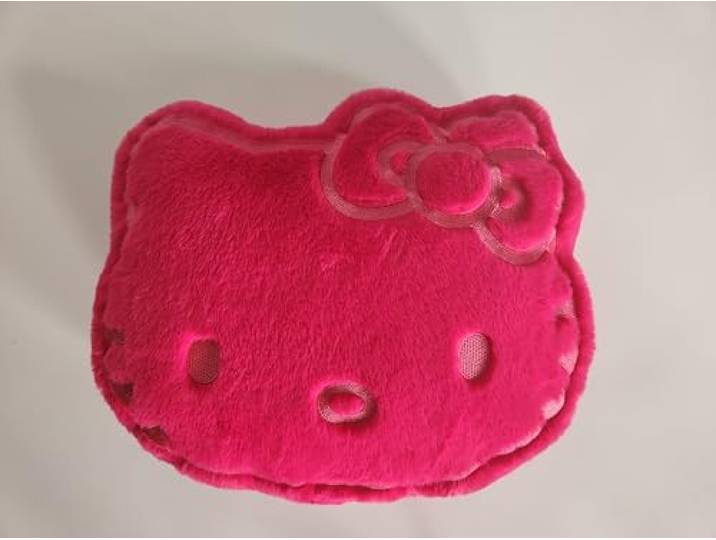 Aymax Hello Kitty kussen van imitatiebont met borduurwerk