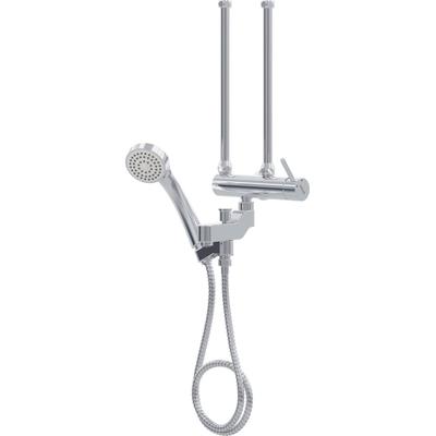 Badarmatur STIEBEL ELTRON "MED-D", silber (verchromt), B:17,5cm H:10,5cm T:29,5cm, Armaturen, drucklos, für offene Warmwasserspeicher/Boiler, Übertisch-Montage