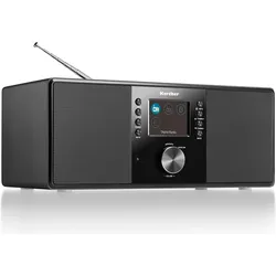 Karcher DAB 5000+ Digitalradio (DAB+ / UKW-RDS, AUX-IN, Bluetooth, Wecker mit Dual-Alarm) schwarz (DAB+, FM, Bluetooth), Radio, Schwarz