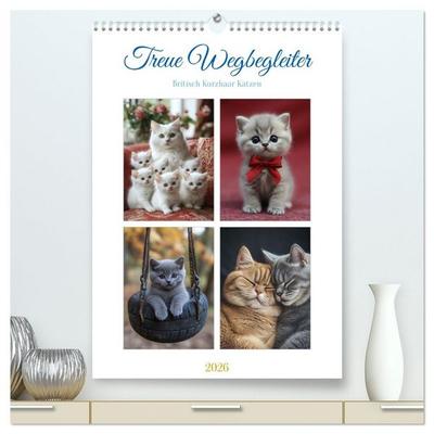 Treue Wegbegleiter (hochwertiger Premium Wandkalender 2026 DIN A2 hoch), Kunstdruck in Hochglanz