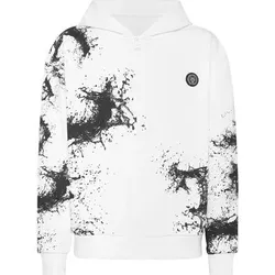 PLEIN SPORT Kapuzen-Sweatjacke SPLASH, Größe 3XL in Weiß 01