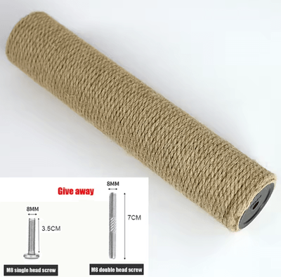 Inspire Picks RenewGrip Sisal Cat Scratching Post Replacement Pole With M8 Screw jute Column 10x6.5cm