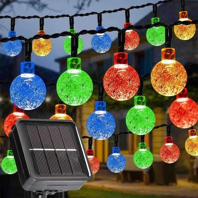 Uplift Essentials Solar Powered Bubble Ball String Lights For Outdoor Decor And Festivals multicolor 5m 20leds