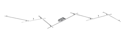 Trio Leuchten Indira LED plafondlamp zilver met dimbare warmwitte verlichting