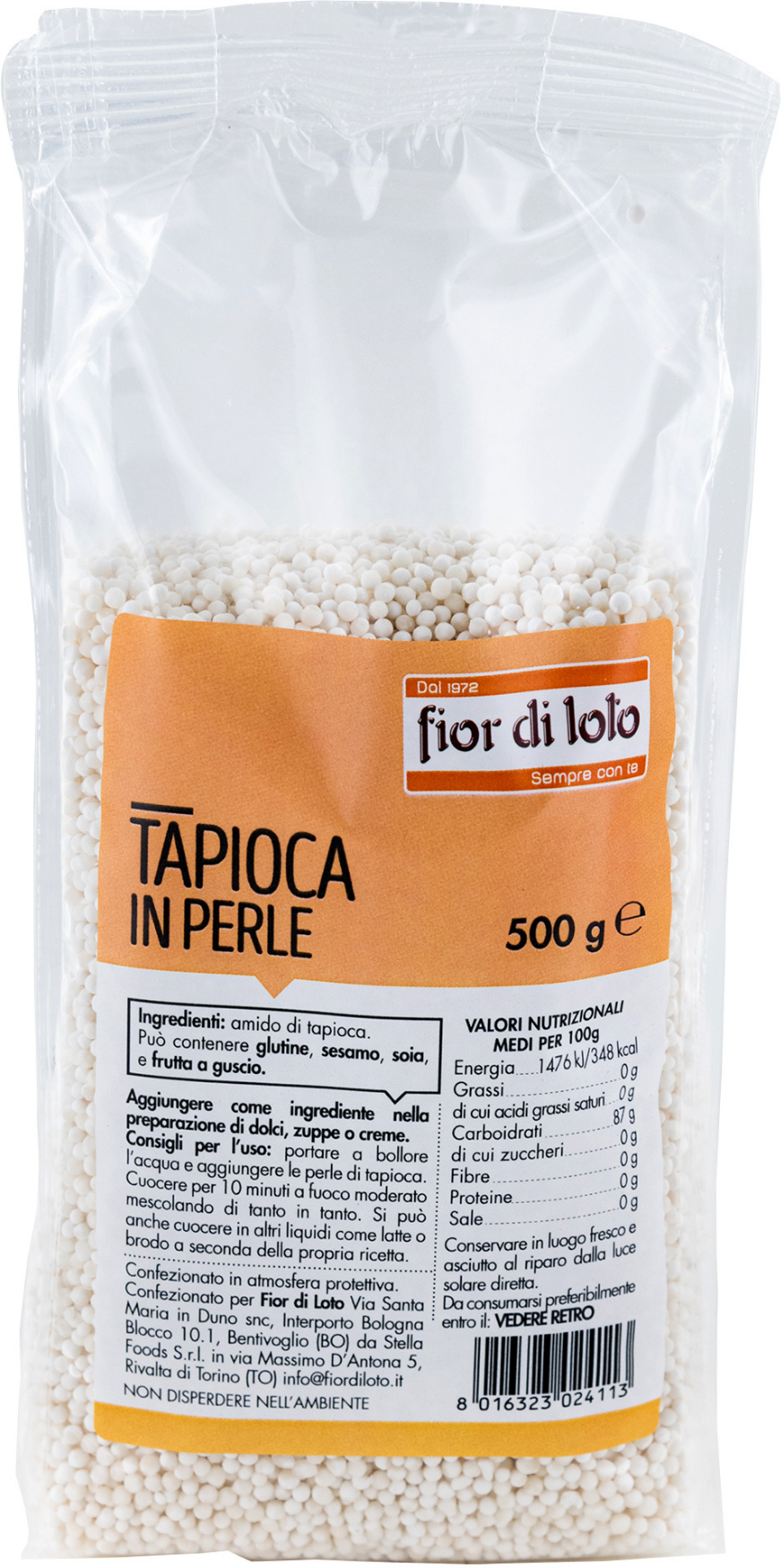 FIOR DI LOTO Tapioca 500 Grammi 