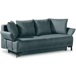 Schlafsofa Fergie Stoff Blau