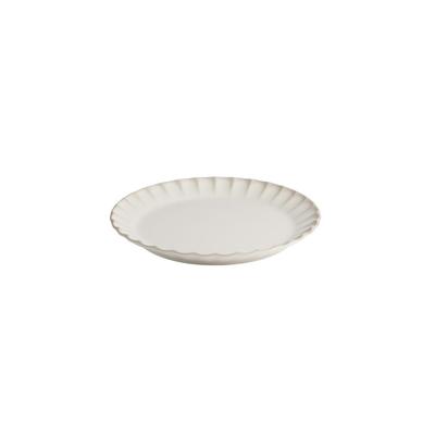 APS Teller ARUMI - Melamin, Ø 26 cm, weiß/beige, stapelbar, spülmaschinengeeignet