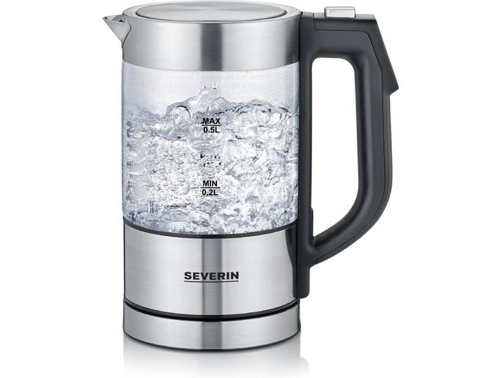 Severin WK 3458 Glazen Waterkoker Mini 0\,5L - Multi temp. 1100W