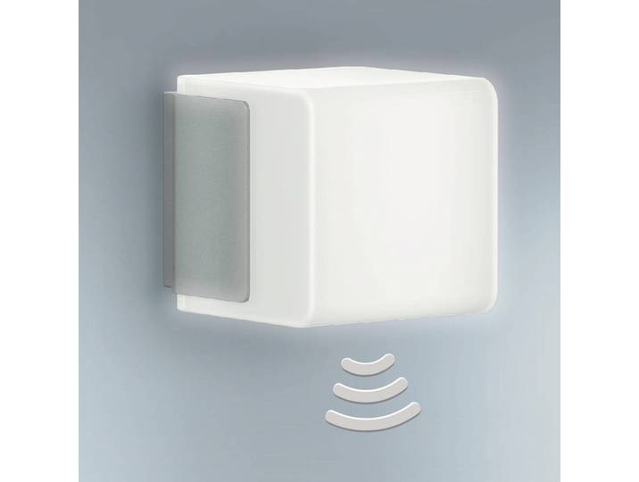 STEINEL L 835 SC Sensor-Außenwandlampe silber SC, dimmbar, alu / grau / zink, Kunststoff, Modern