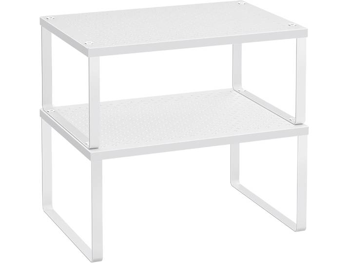 Gewürzregal Metall weiss stapelbar erweiterbar 2er Set