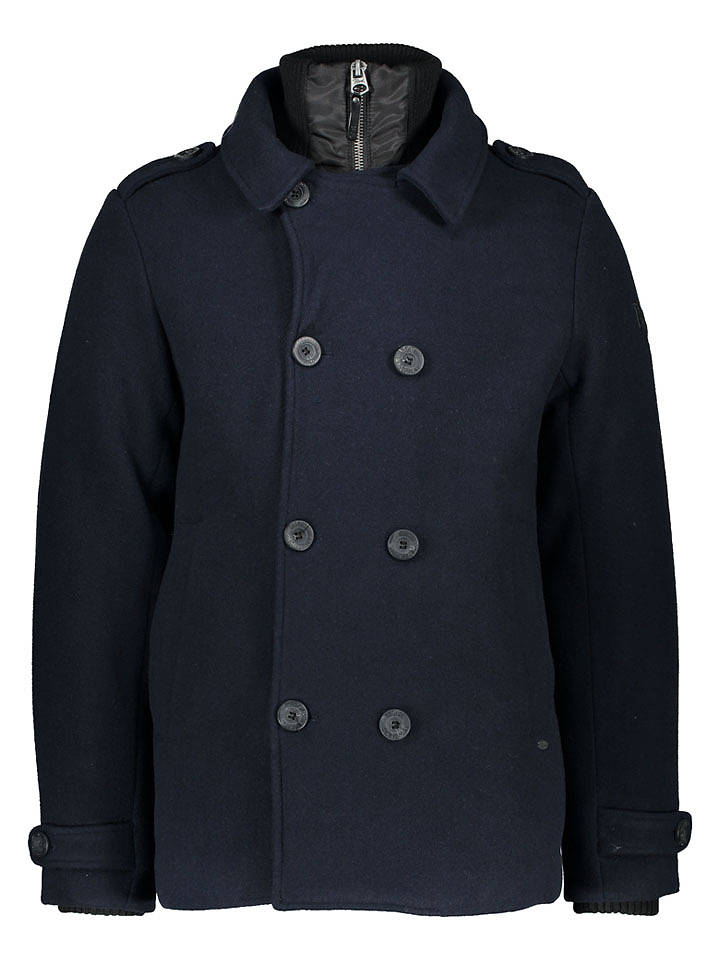 Petrol Winterjacke in Dunkelblau - L