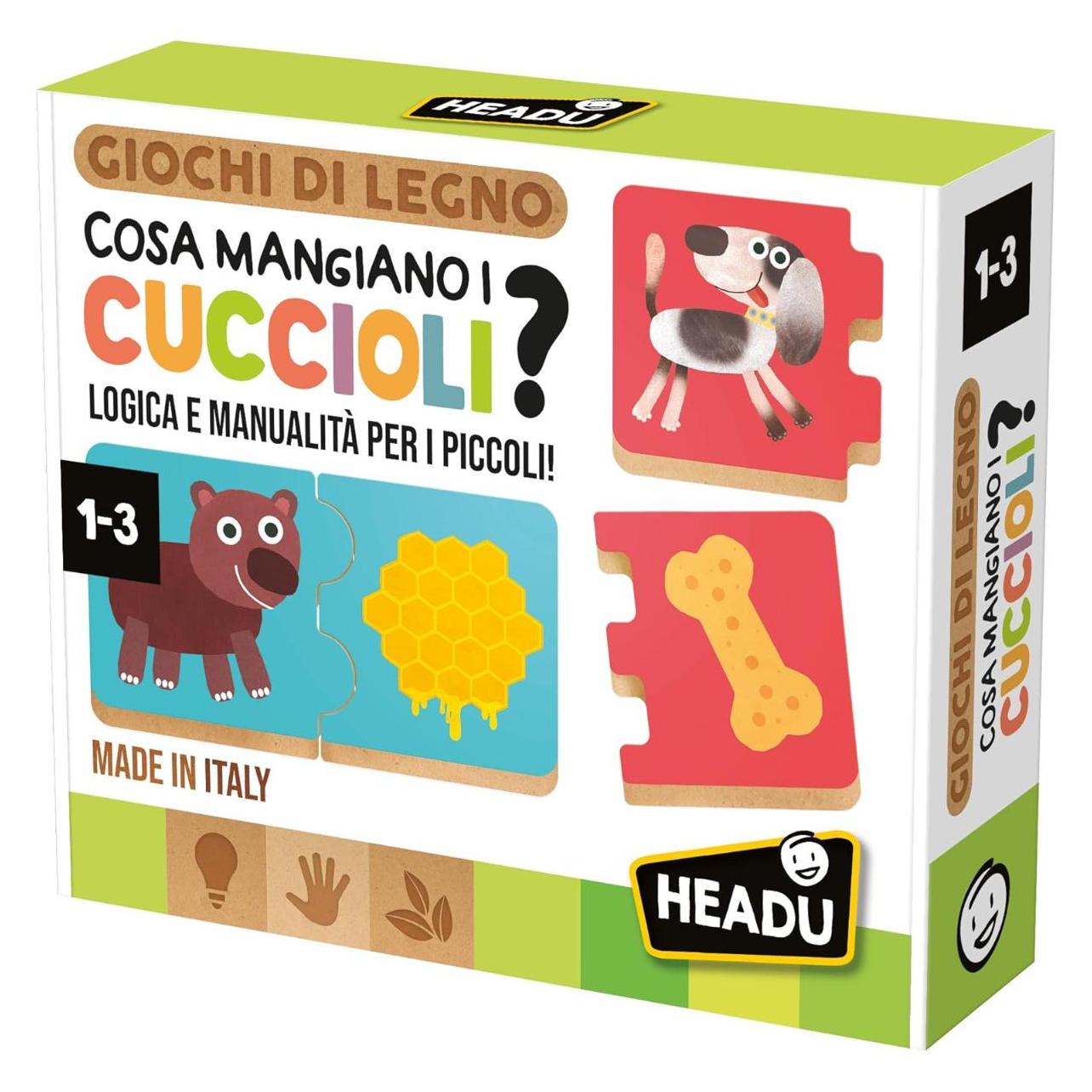 Headup Games Cosa Mangiano i Cuccioli (Deutsch, Italienisch) (58808129)
