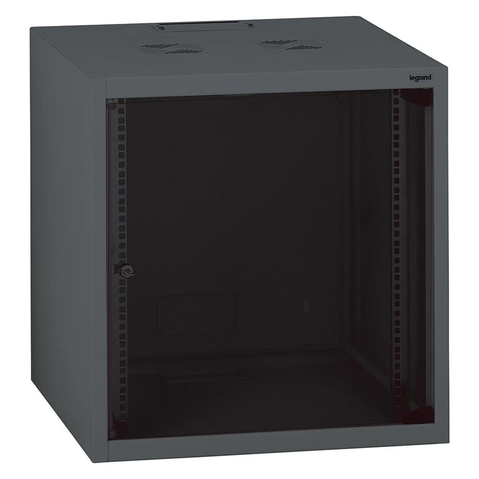 Legrand 19-inch fixed box delivered assembled Linkeo capacity 9U - 492x600x600mm (9 HE, 19 Zoll Rack) (646211)