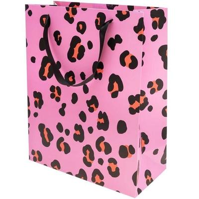 Geschenktüte, Acid Leo, pink, L, MIX