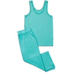 Tchibo - Pyjama-Set in Rippe - Damen - Gr. M - türkis