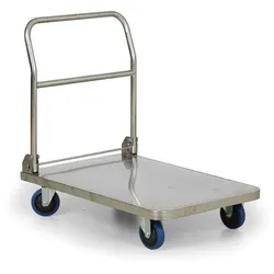 Edelstahl-Etagenwagen, klappbar, 400 kg, 900 x 600 mm