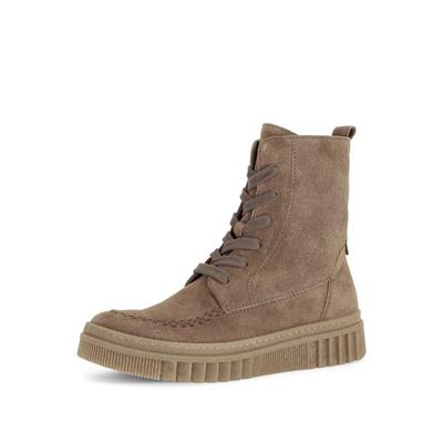 Schnürstiefelette GABOR "Schnürstiefelette", Damen, Gr. 40, braun, Schuhe Schnürstiefelette
